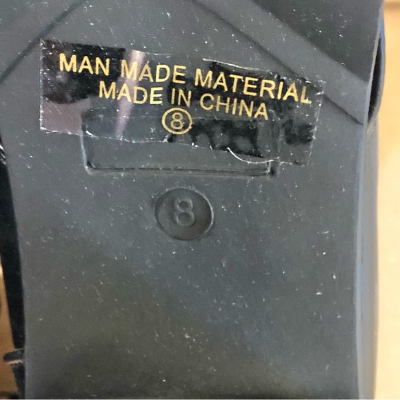 Women's Chunky Heel Booties Lace Up Round Toe Platform Ankle Boots Size 8 - Picture 14 of 14